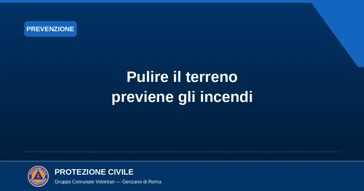 Cover dell'articolo: Pulire il terreno previene gli incendi