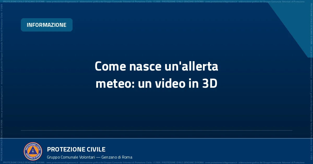 Cover dell'articolo: Come nasce un'allerta meteo: un video in 3D