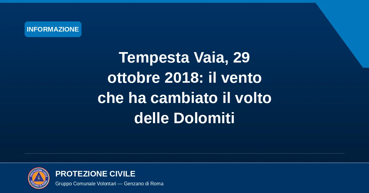 Copertina dell'articolo: Tempesta Vaia, 29 ottobre 2018, il vento che ha cambiato il volto delle Dolomiti