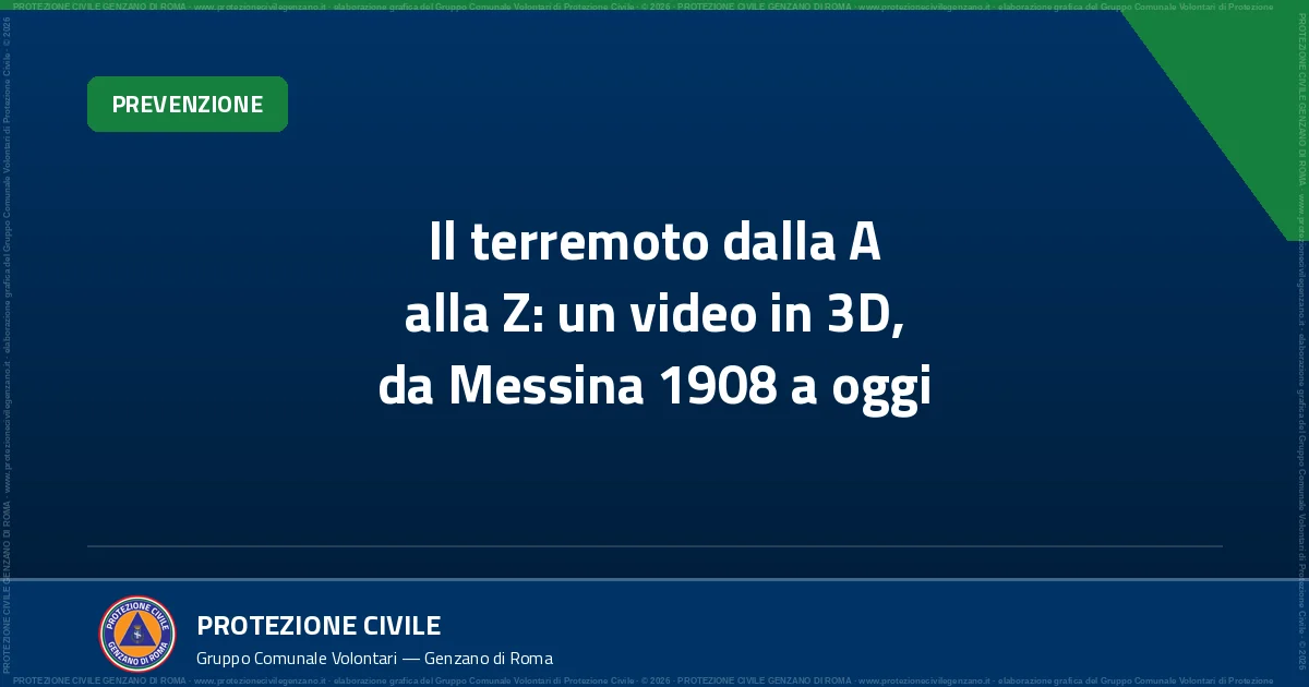 Cover dell'articolo: Il terremoto dalla A alla Z: un video in 3D, da Messina 1908 a oggi