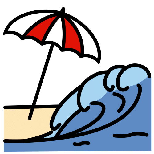 Pittogramma ARASAAC: Spiaggia